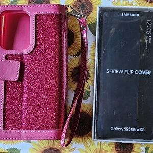 Samsung Galaxy S20 Ultra 5G Samsung S-View Flip Cover And Wallet Case